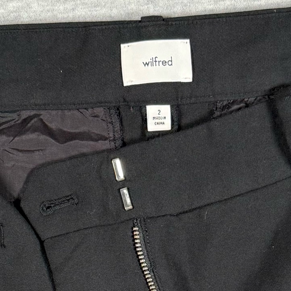 Wilfred (Aritzia) Black Tailored Flare Pants | Women’s Size 2 | Workwear Trouser - Picture 5 of 10